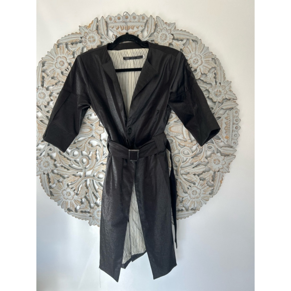 IMPERIAL Women’s Black Silky blazer Coat – Size Medium